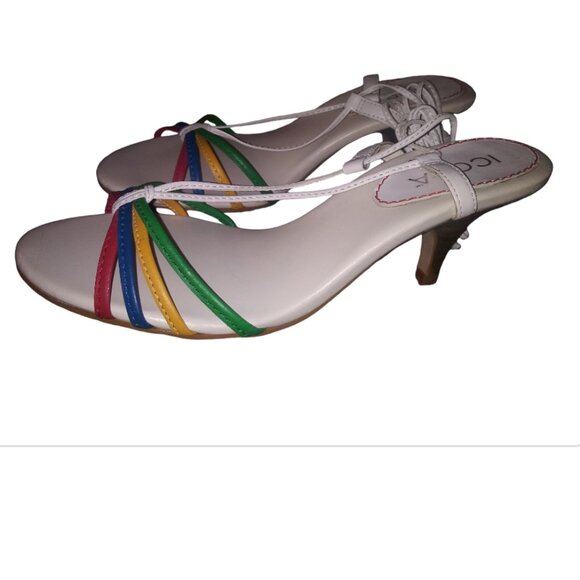 ICORA multi color kitten heel. - Picture 3 of 4